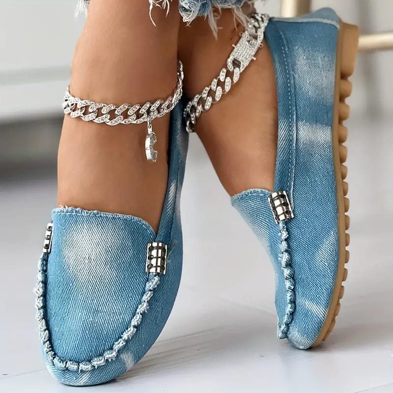 Dames Zomerse Denim Loafers | Comfortabel, Slip-on