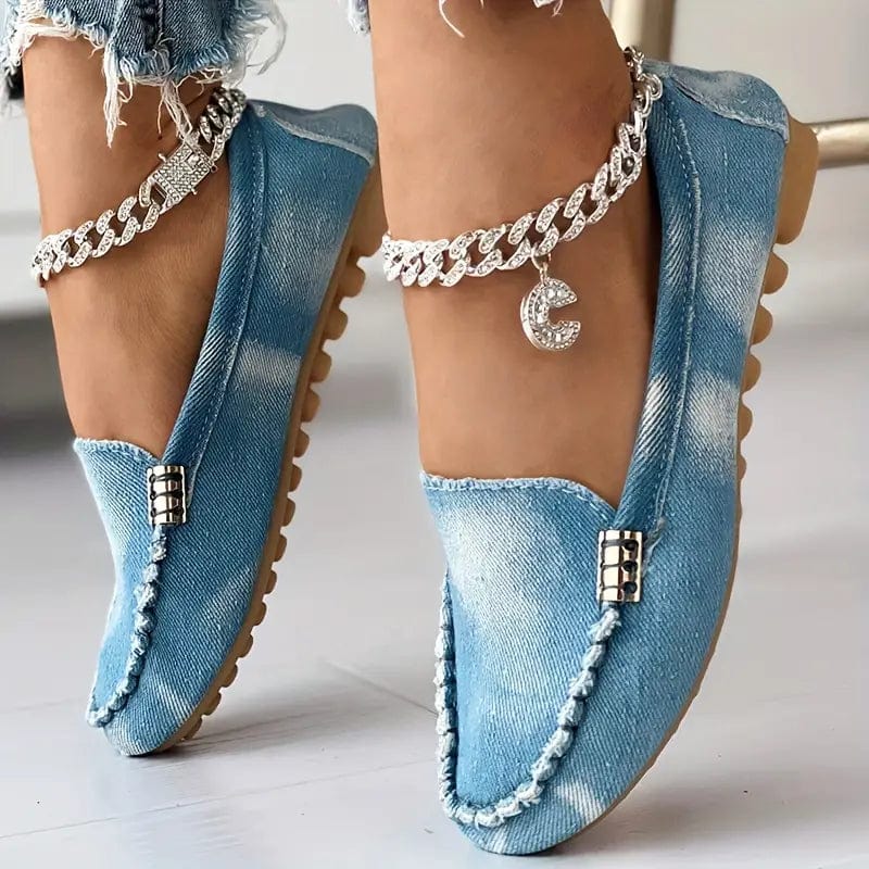 Dames Zomerse Denim Loafers | Comfortabel, Slip-on