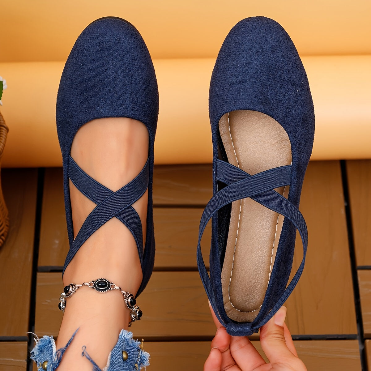 Dames Elegante Ballerina's | Kruisbanden