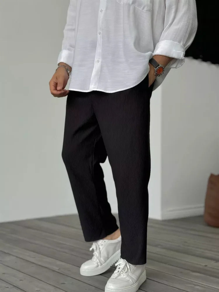 Heren Zomer Broek | Lichtgewicht, Geribbeld