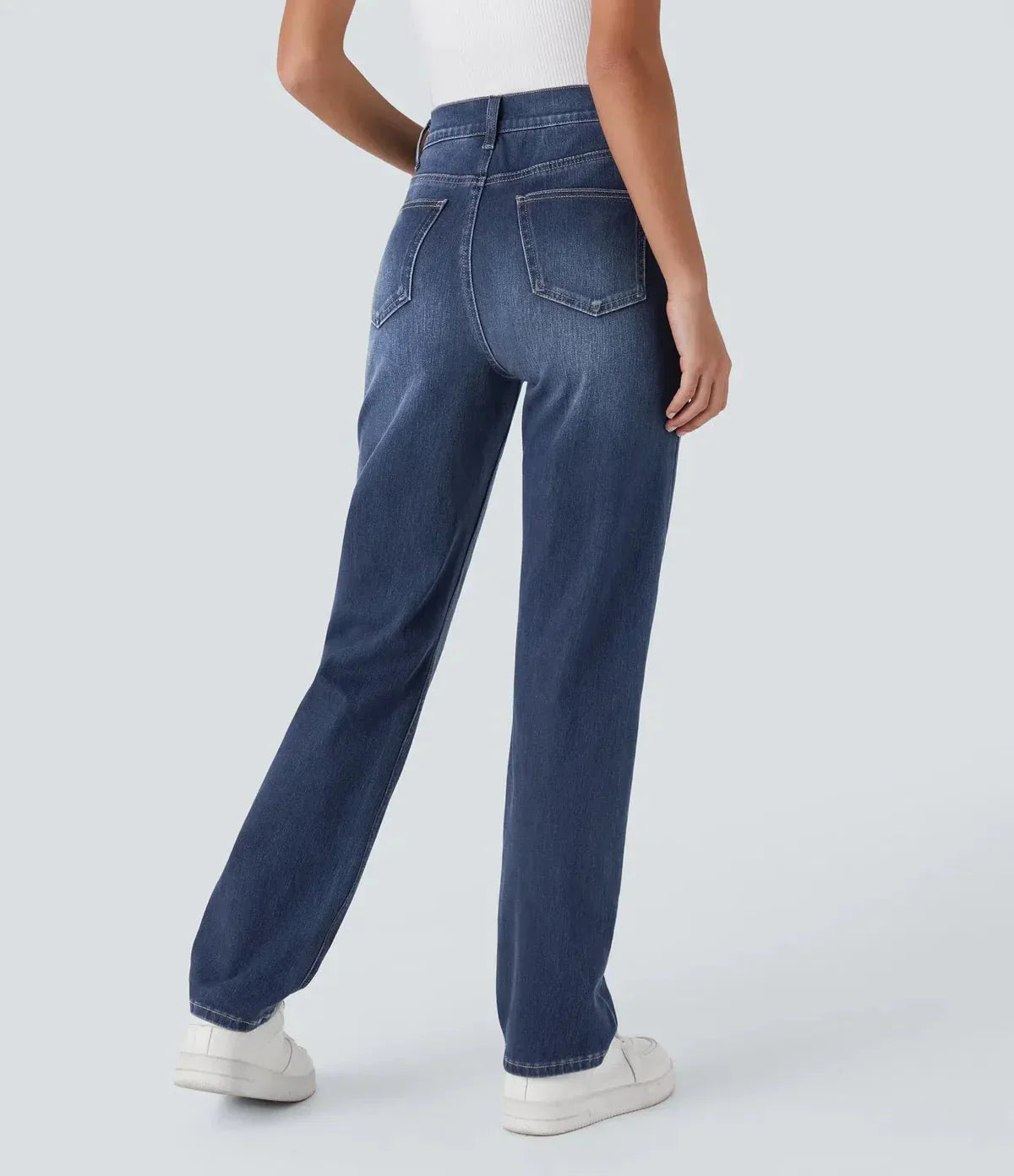 Dames Hoge Taille Zomer Jeans | Recht Model, Stretch
