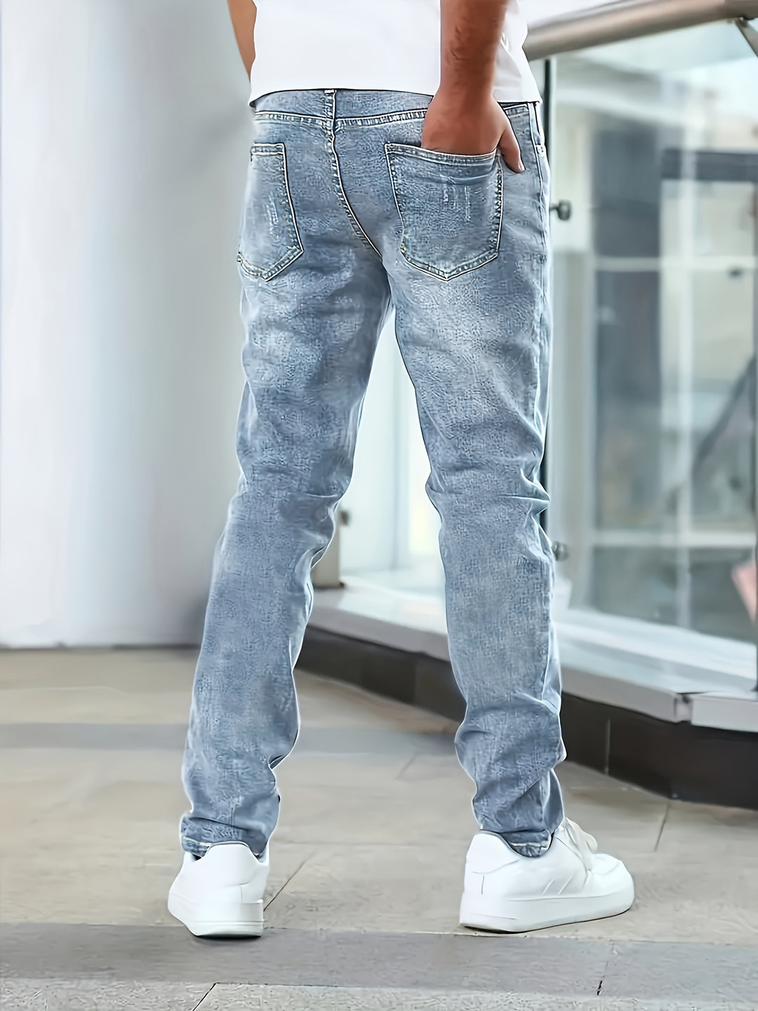 Heren Jeans Broek | Lichte Wassing