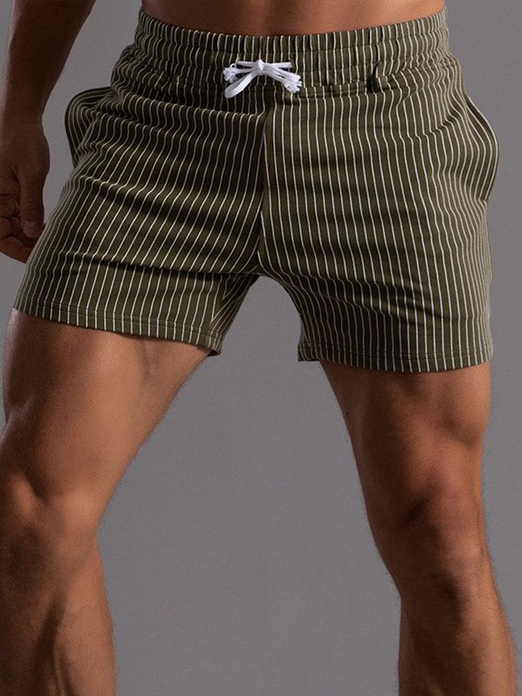 Heren Gestreepte Korte Broek | Lichtgewicht Comfort