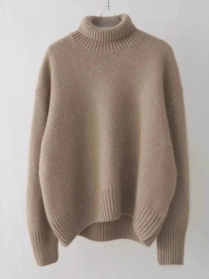 Dames Oversized Pullover | Rollkraag, Lang