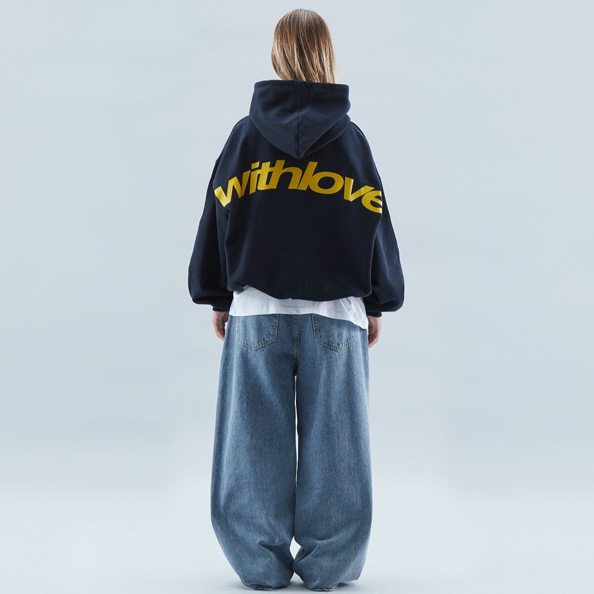 Unisex Oversized Hoodie | Lange Mouw, Capuchon Met Tekstopdruk